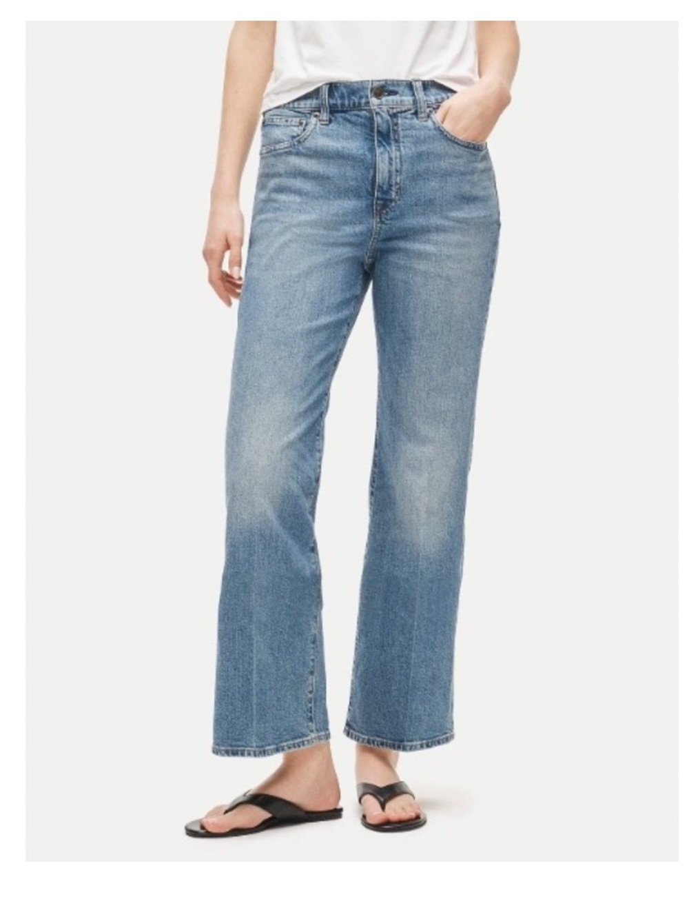 J.Crew High Rise Cropped Kickout Jeans 26P Petite Semi Stretch